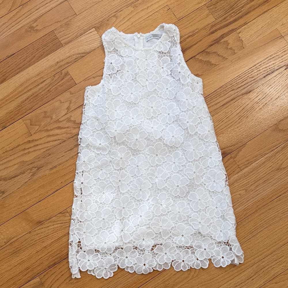 Elegant White Lace Kids Dress